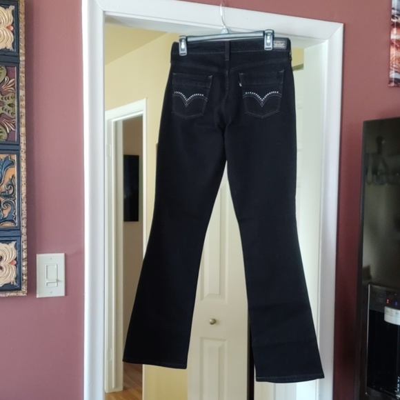 Levi Strauss boot cut black jeans - Picture 2 of 8